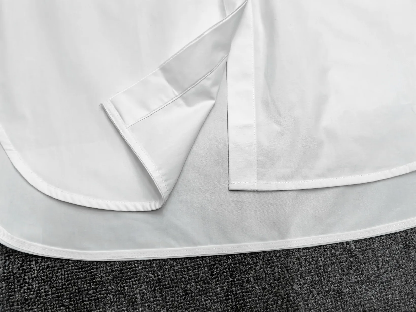 Maxdutti Camicia bianca da frac per donna Primavera/Estate 2025 Camicia in cotone minimalista Pendolarismo Camicetta a maniche lunghe Donna Top