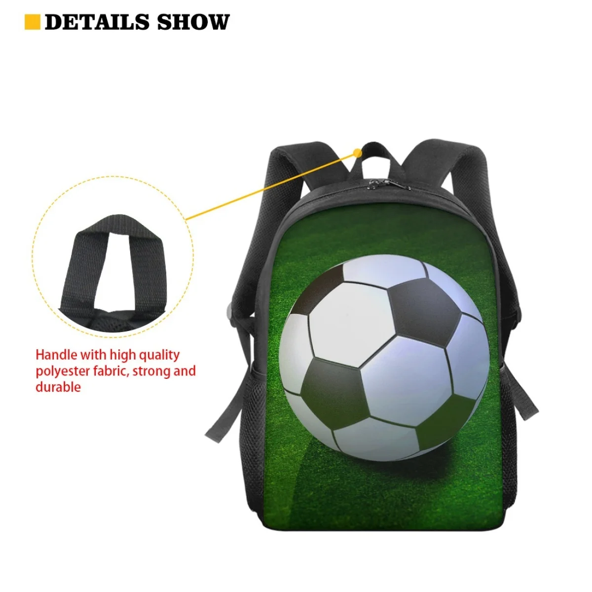 Creative Football 3D Print Backpack For Women Men Kids Bag Children Bookbag Toddler Bagpack Leisure Fashion Student Rucksack