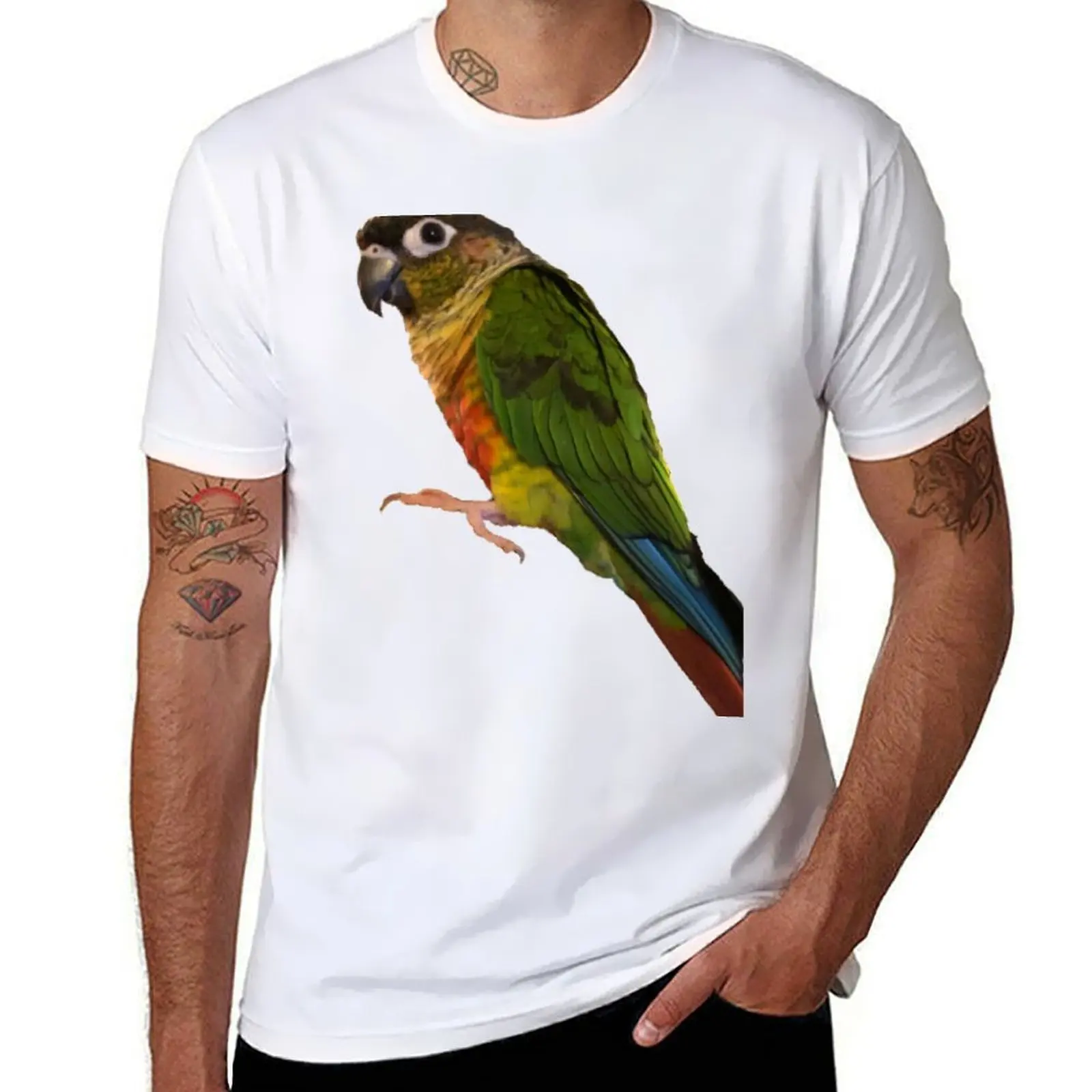 

Green Cheek Conure design | Conure | Small Parrot | Parakeet Parrot lover T-Shirt t shirts with prints t shirts designer T-shirt