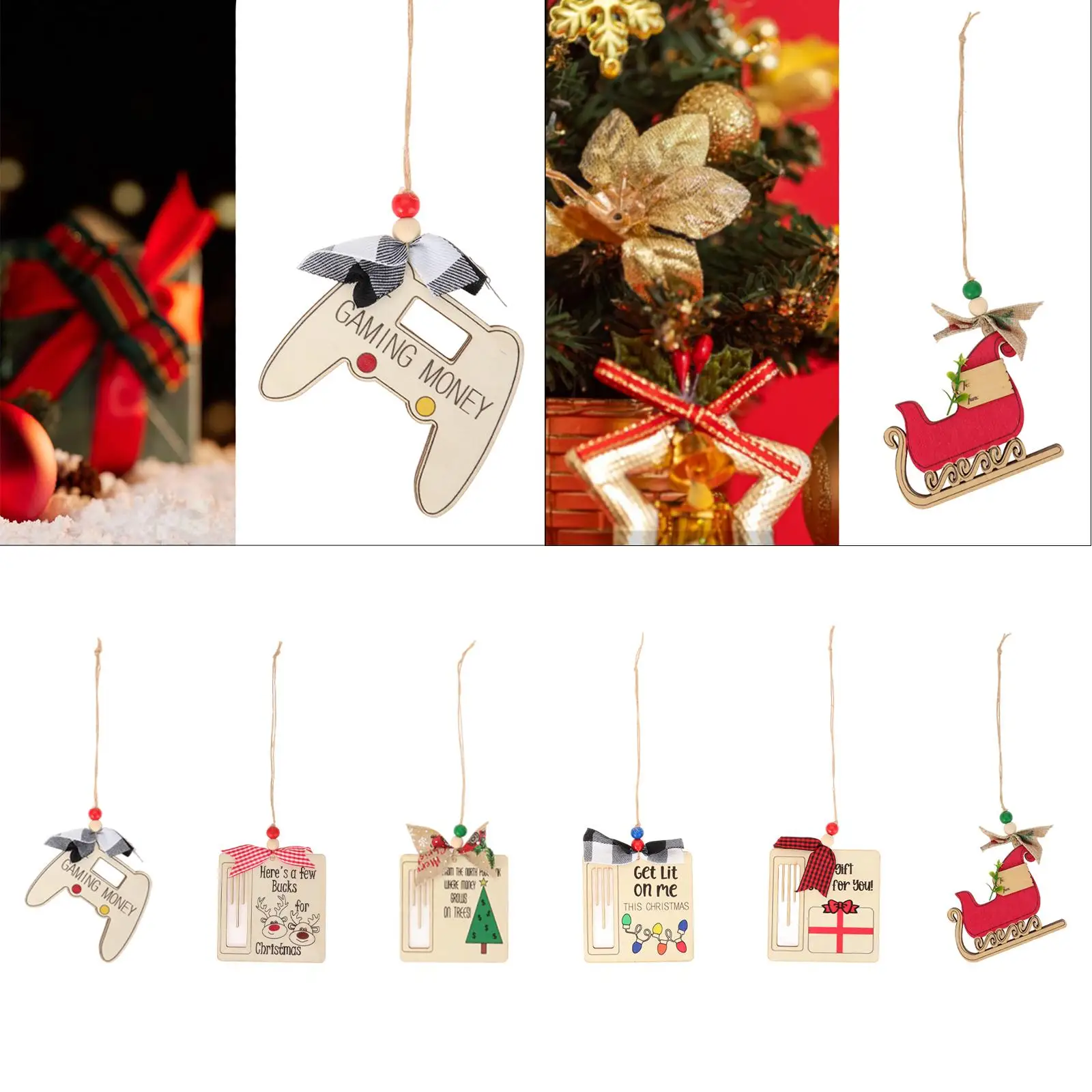 Christmas Hanging Decoration Farmhouse Holiday Wall Nordic Versatile Pendant