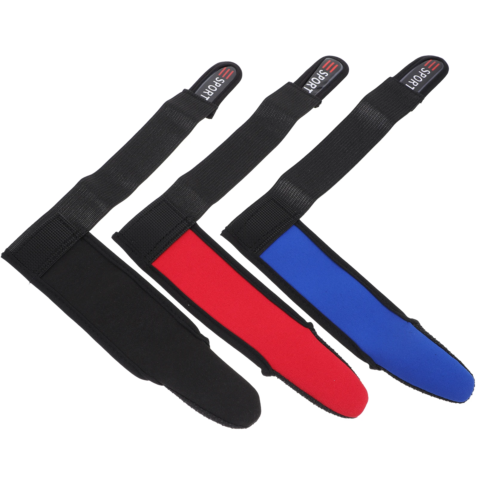 

3pcs Fishing Gloves Anti-slip Wear-resistant Protector Fly Thumb Tip Single Finger Casting Index Adjustable Elastic Band Wrist