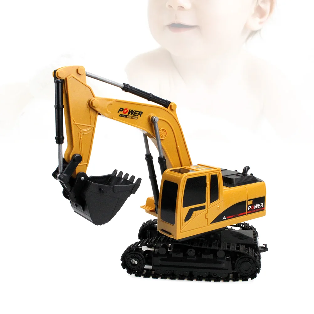 

1:24 5 Channels Wireless Electric Excavator Construction Tractor Excavator Toy Transmitter (Plastic)