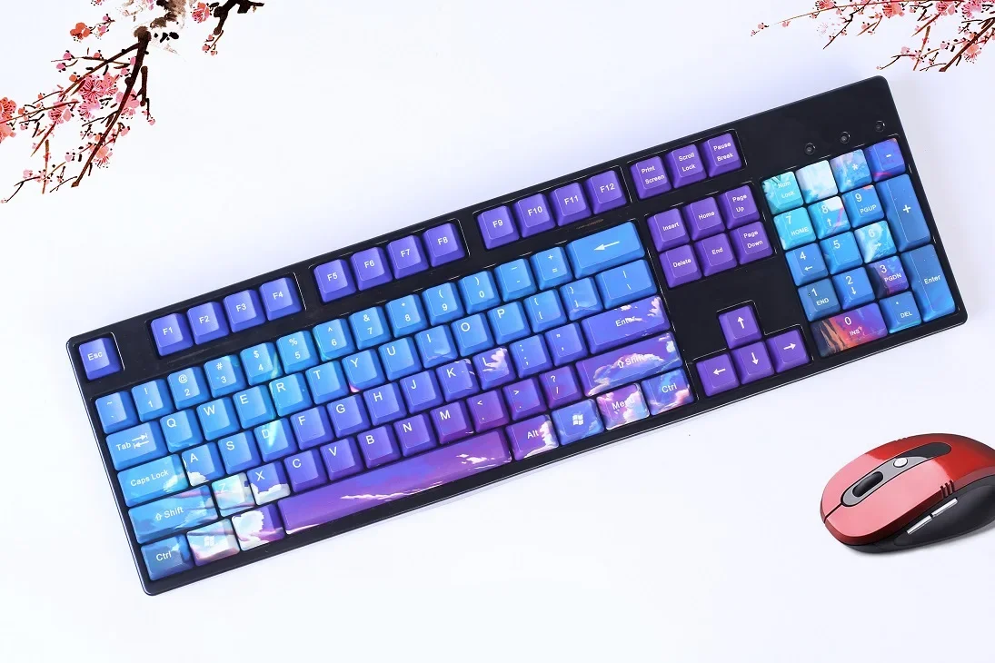 [Xianyun] Mechanical keyboard five-sided sublimation personalized PBT, OEM keycaps