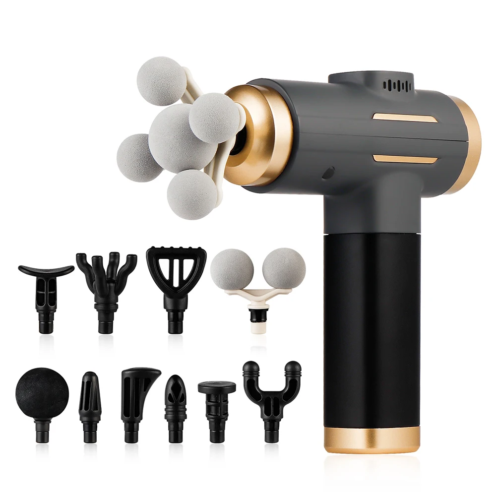 11-IN-1 Elektrisch massagepistool 99 niveaus Krachtig fasciapistool Hoogfrequente trillingen Lichaamsmassagepistool Armen Beenspier masajeador - afbeelding 1