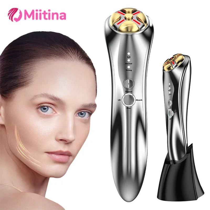 

Multifunction Beauty Device Skin Care EMS Pulse Massager Photon Therapy Rejuvenation Skin Tightening Lifting Sagging Wrinkles