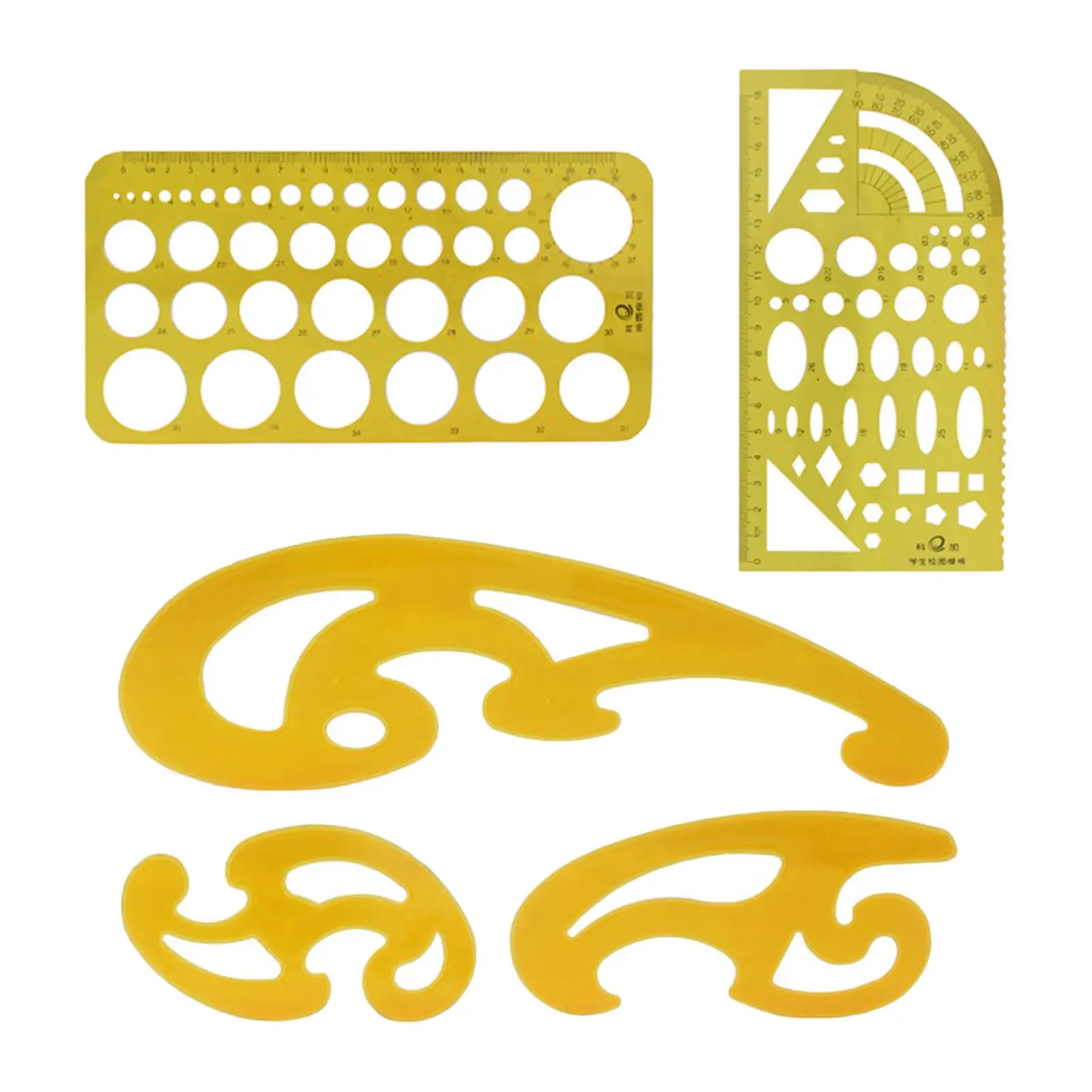 Templates Ruler Set Architecture Shapes Symbols Drainage Layout Stencil for