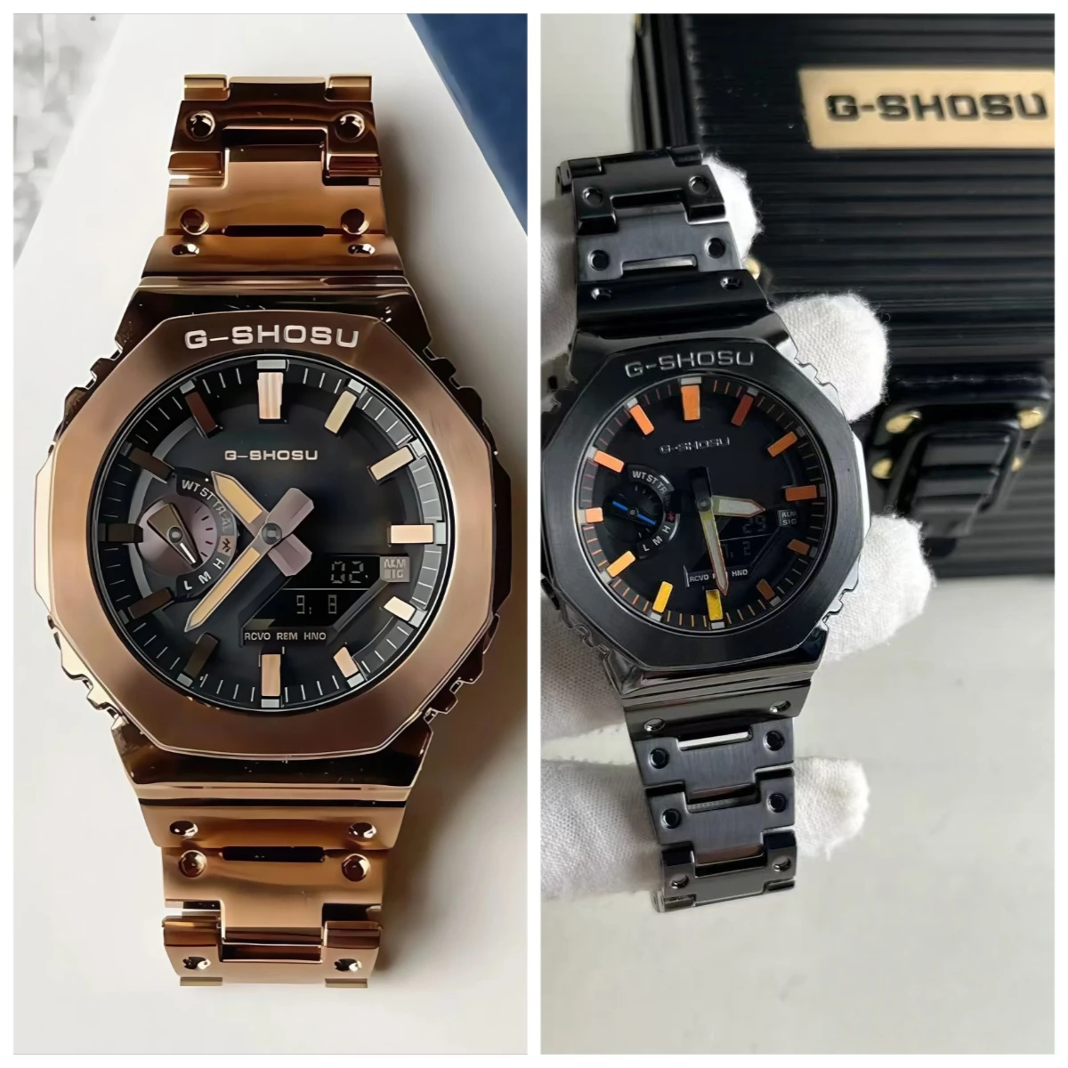 

9898 Store Electronic digital sports unisex watch All functions can be operated Waterproof World time LED dual display