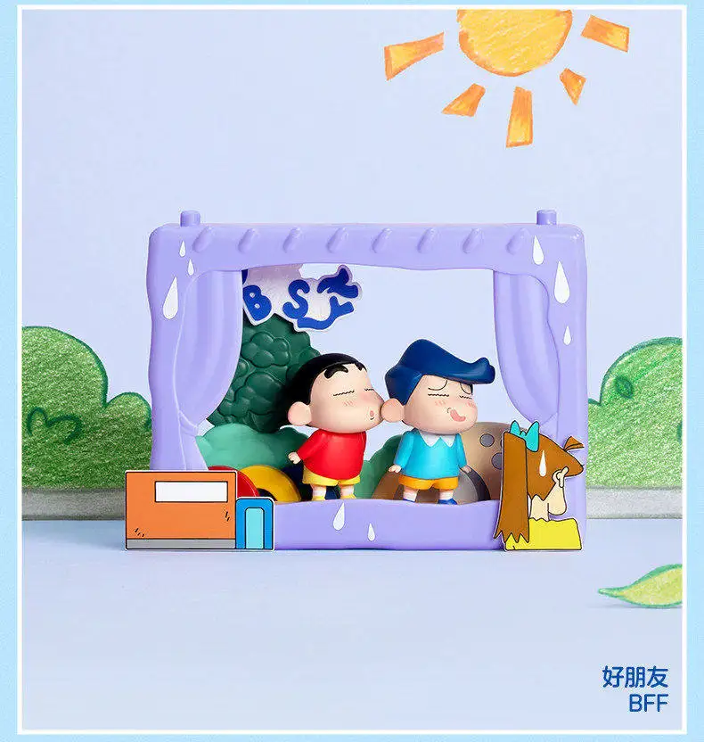 Original POPMART Crayon Shinchan Kindliche Theater-Serie Blindbox Niedliche Anime-Figur Süße Puppe Heimdekoration Sammlerstück Geschenk – Detail 7