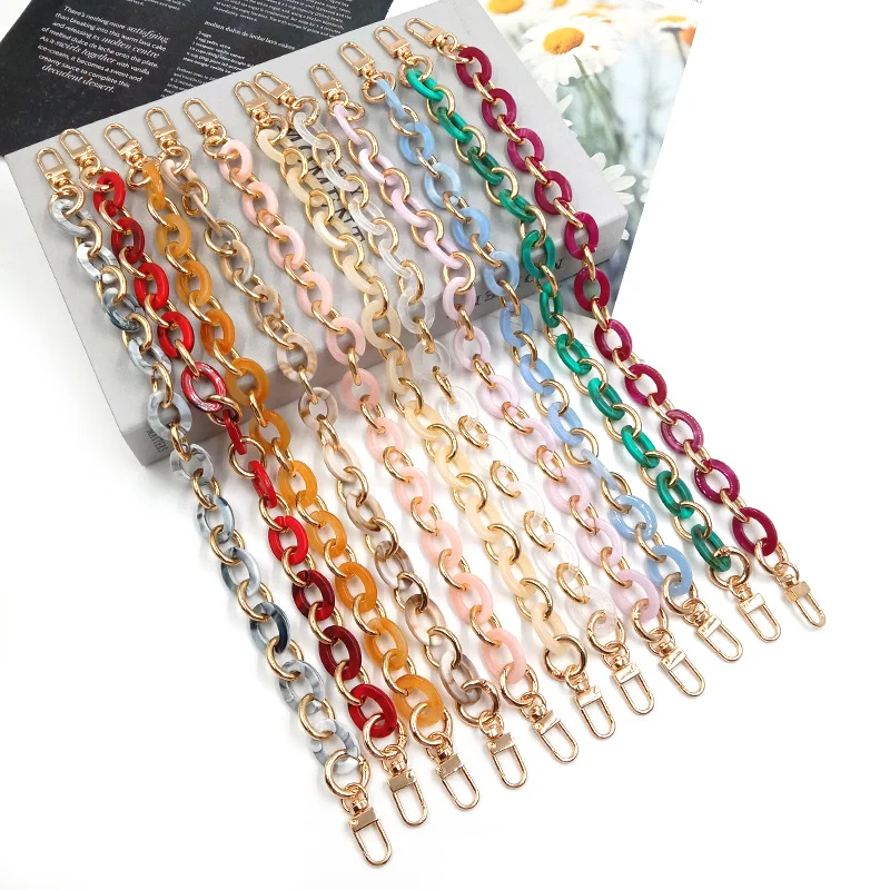 

Acrylic Replaceable Detachable Bag Chain Strap Purse Handbag Bag Straps Resin Crossbody Shoulder Bag Diy Accessories