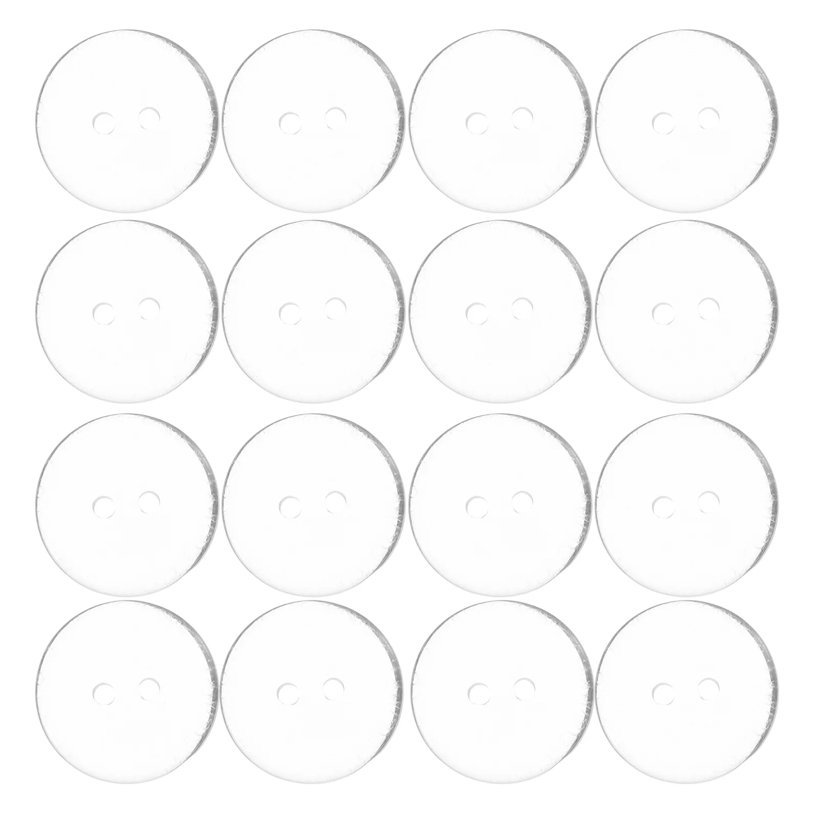 

50Pcs Round Resin Sewing Buttons Transparent Durable DIY Crafts Shirts Uniform Button Round Transparent Snap Button