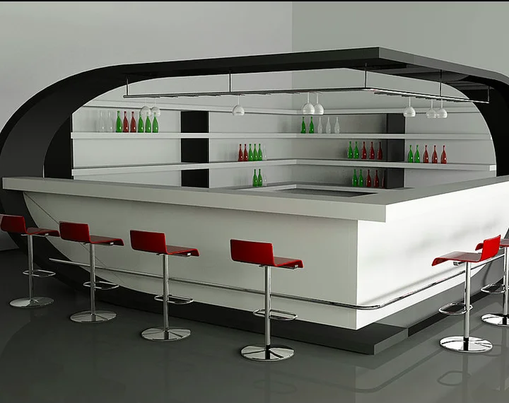 solid surface marble stone bar counter bar counter nightclub furniture designs with led