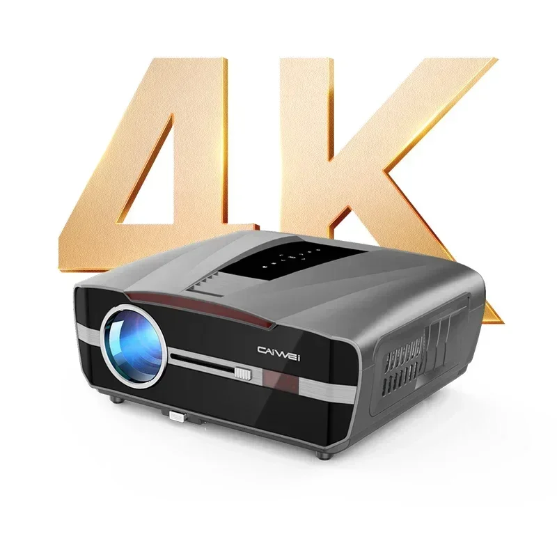 Professional Manufacturer Smart Wireless TV Music Portable Projector 300inch Big Screen 4K Enclosed Projector for Restaurant