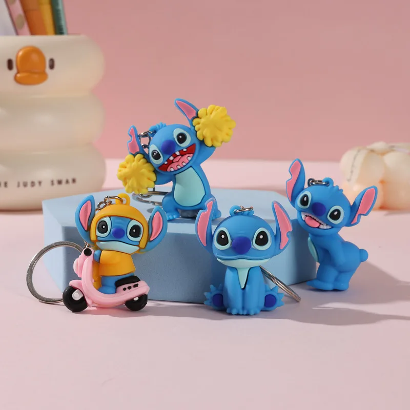 

Anime Lilo & Stitch Keychain Stitch Action Figures Collectible Model Toys