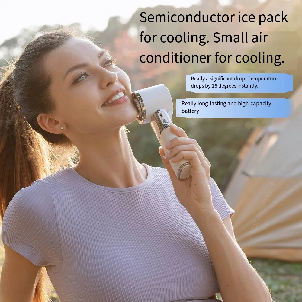 HOMEFISH Whirlwind Leafless Mini Fan Portable USB Charging Silent Design for Home Outdoor Travel Use image 4