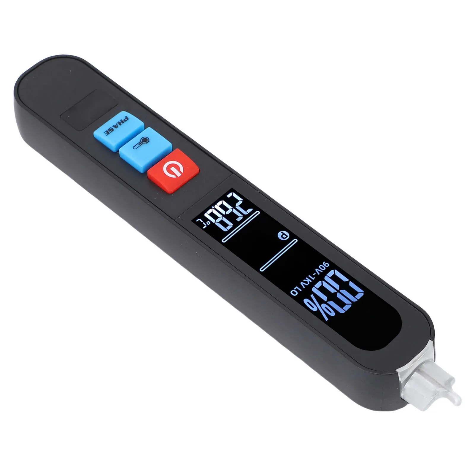 Phase Sequence Meter AC Voltage Tester w/ 3 Phase Rotation Indicator and Signal Percentage 6 Range High Low Sensitivity 3 Alert