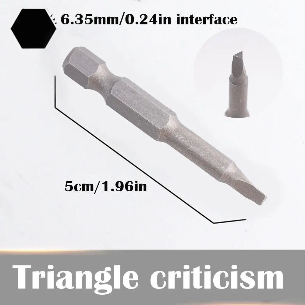 5Pcs Special-shaped Screwdriver Set 50mm U-shaped Y-Type Triangle Inner Cross Three Points Screwdriver Bit Tool