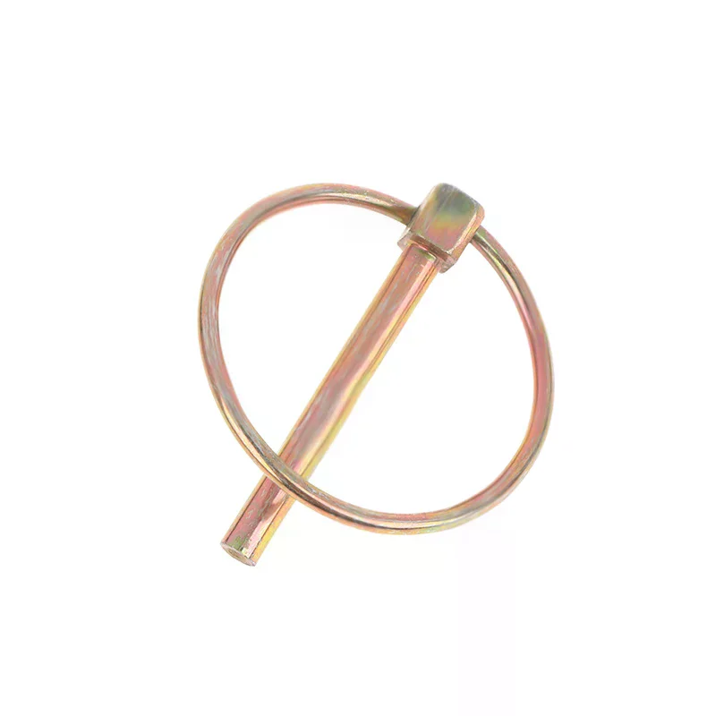 10/20/30Pcs 6*50MM Steel Lynch Pin Heavy Duty Trailer Tractor Bicycle Stroller Cargo Ring Clip For Farm Lawn Garden Truck