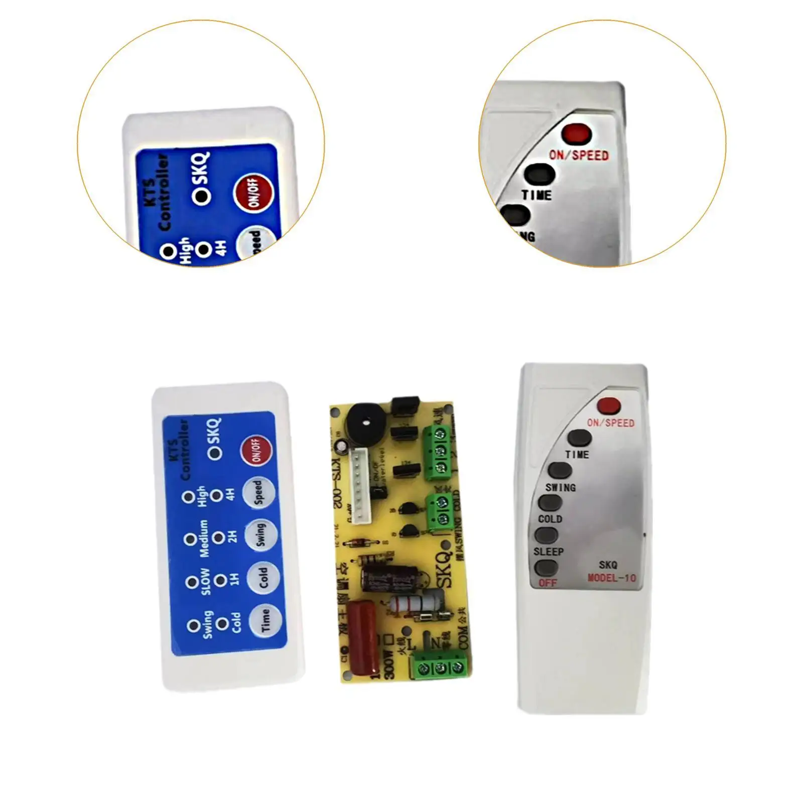 Elektrisches Lüfter-Motherboard mit Fernbedienung, 300 W, modifizierte Platine, leistungsstarke elektrische Lüfterschaltung, Universalplatine für Wandventilator