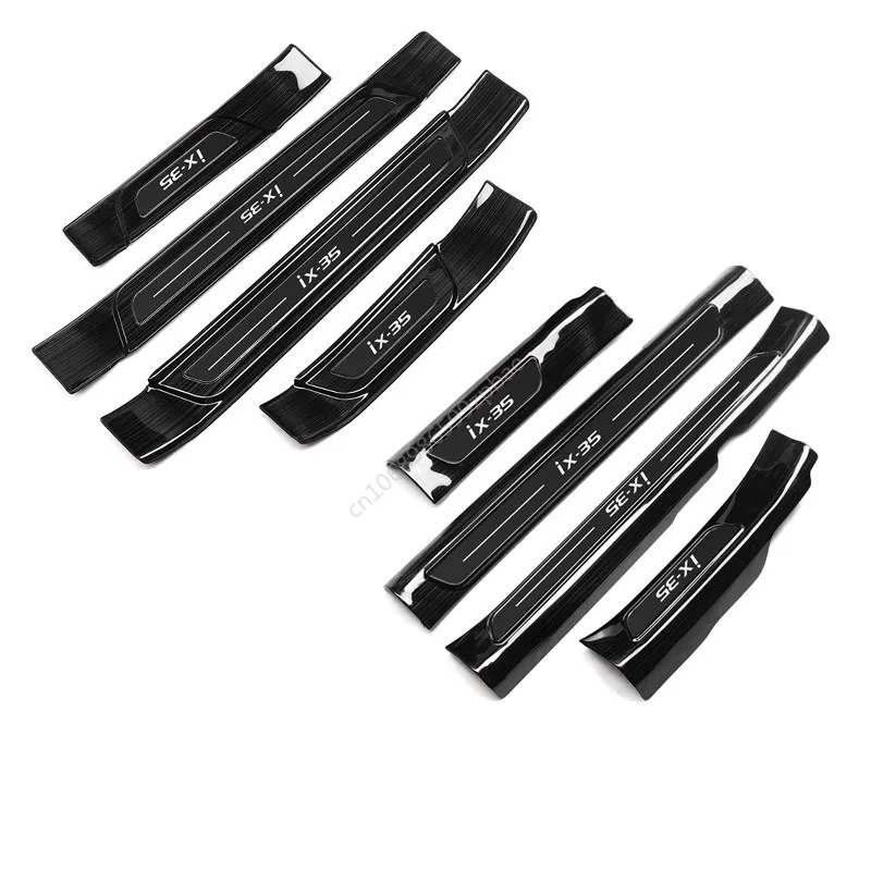 

For Hyundai IX35 2018-2021 Stainless Steel Car Threshold Guard Plate Welcome Pedal Anti-scratch Protection Car Accessories