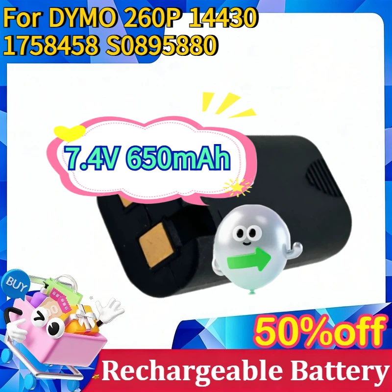 

For DYMO 260P 14430 1758458 S0895880 Label Printer 7.4V 650mAh Replacement Battery