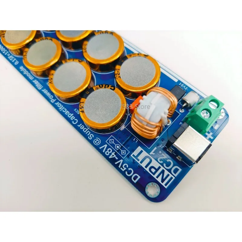 High-End 5V-48V Linear Switching Power Supply Capacitor Filter Board 10A for Headphone Amplifier DAC