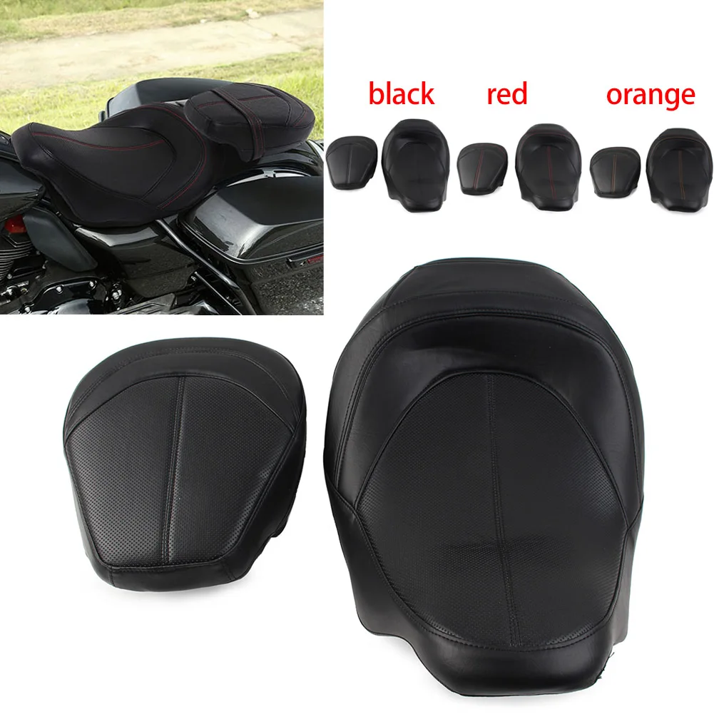 

Motorcycle Driver Passenger Pillion Seat Low-Profile For Harley Touring Road Glide CVO FLHR FLHX FLHT FLHRXS FLTRX 2009-2022