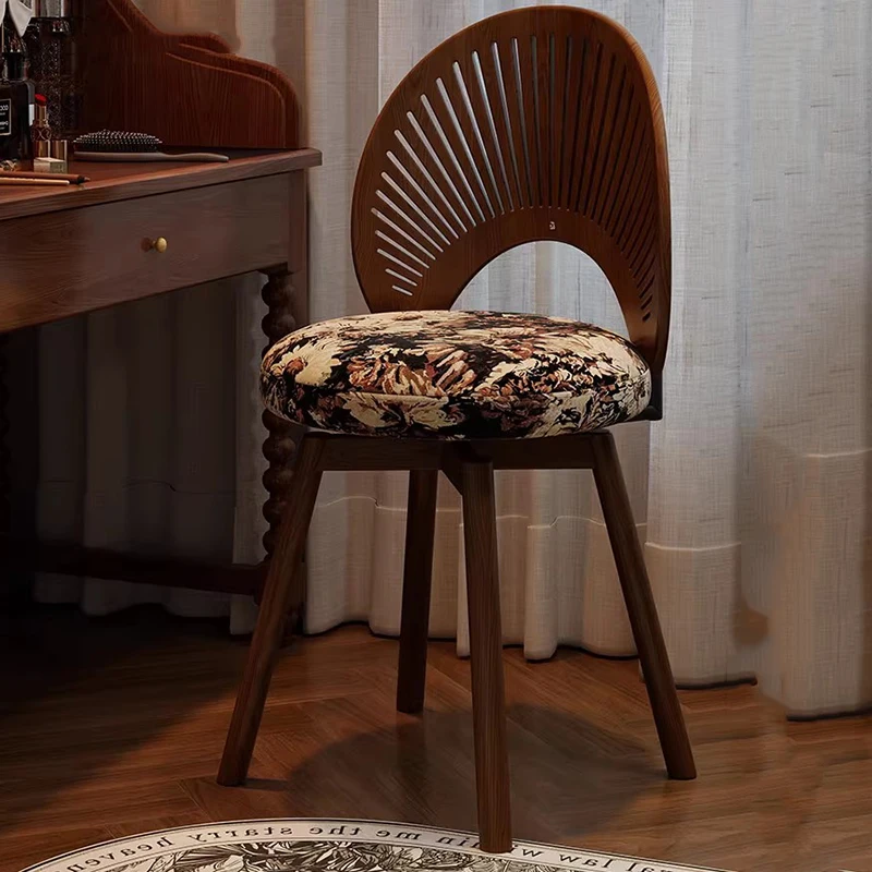 Mobile Wood Ottomans Vanity Chair Living Room Designer Step Stool Luxury Minimalist Bedroom Tabouret Lounge Suite Furniture