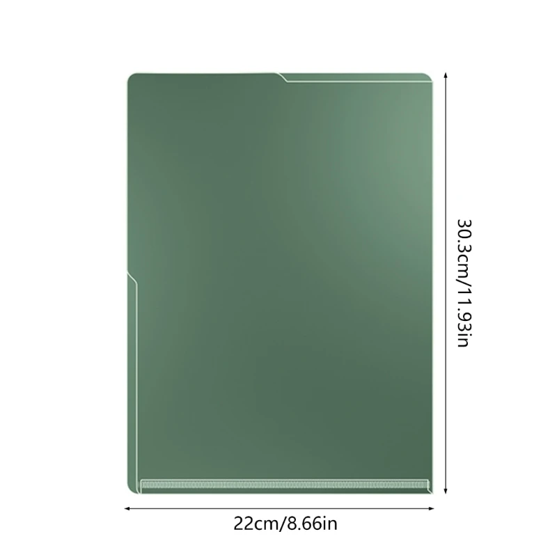 5Pcs Plastic Document Wallet Folders Top and Side Opening Plastic Wallets Clear Side Cut File Cover for Report, Project