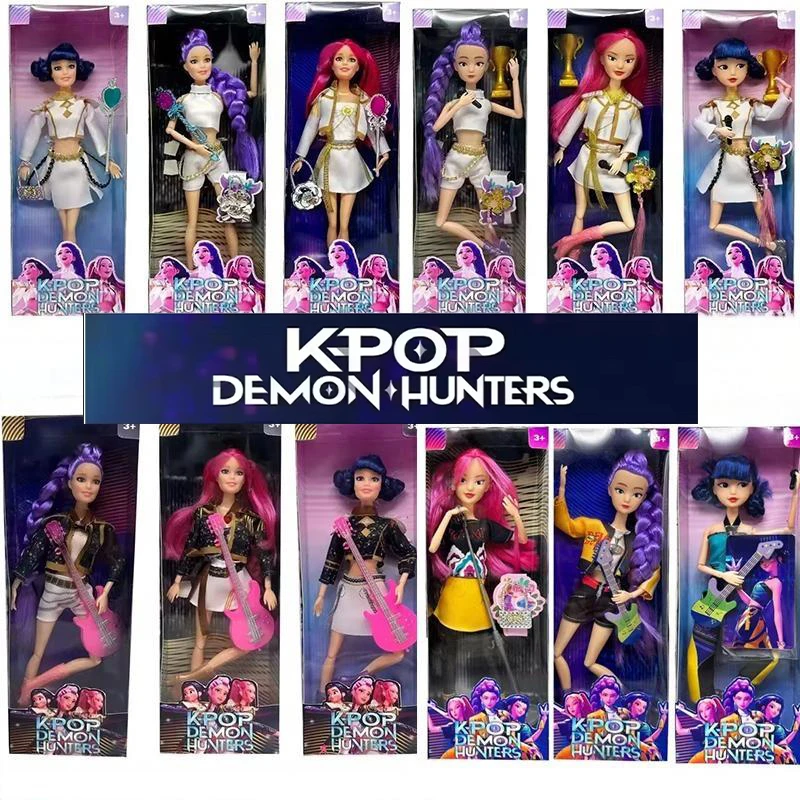 

2026 HOT NEW Anime KPop Demon Hunters Doll Vinyl Toy Rumi Mira zoi Character vinyl mask figurine Birthday Gift Fan Club Gifts
