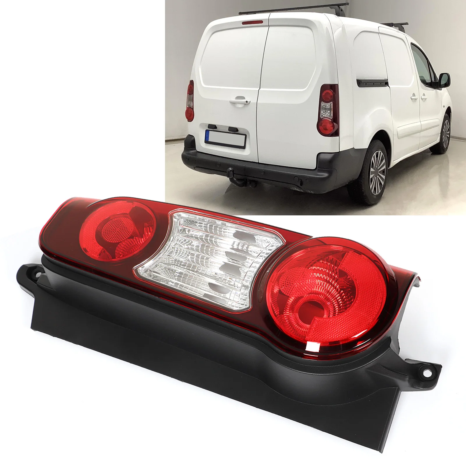 Right Tail Light 9677205480 Rear Brake Turn Signal Lamp Replacement for Citroen Berlingo Mk2 Van