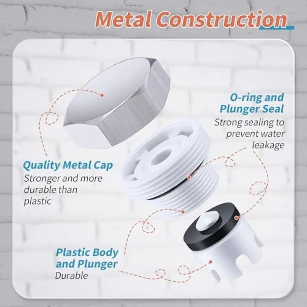 

1/2 Set Vacuum Breaker Repair Kit Replacement For VACVBKX1B Traditional Anti-Siphon Frost-Free Sillcock Valves Repair Kit