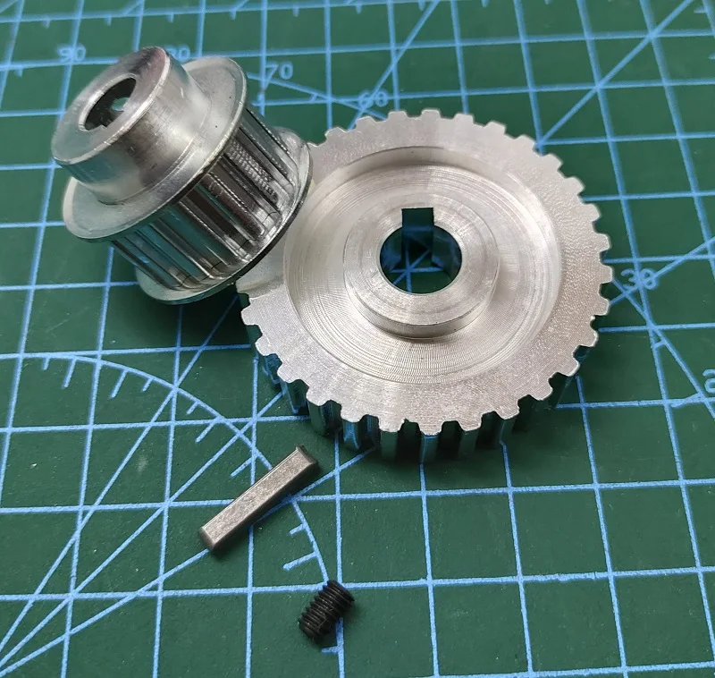 New Metal synchronous gear S/N CJ0618-148 CJ0618-027 Aluminum alloy gears for SIEG Lathe