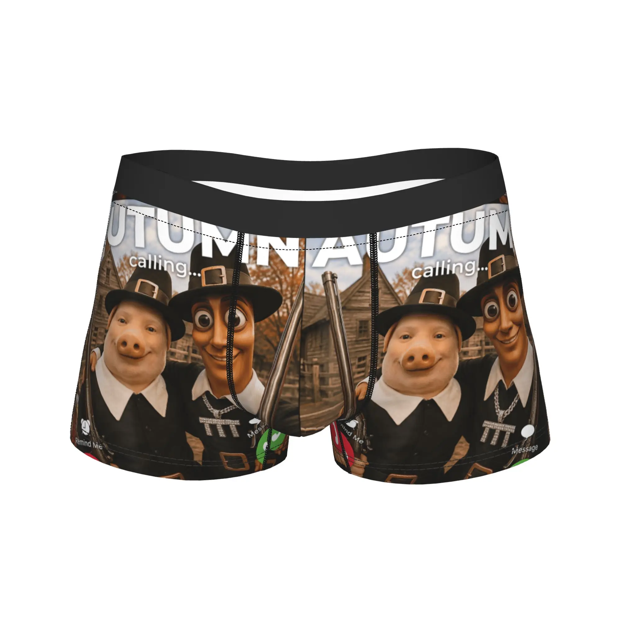 Tung Sahur John Pork Brainrot Duo Turkey Hunting Adventure Boxershorts Pouch Underwear Boxer Brief Classic Men Underpants