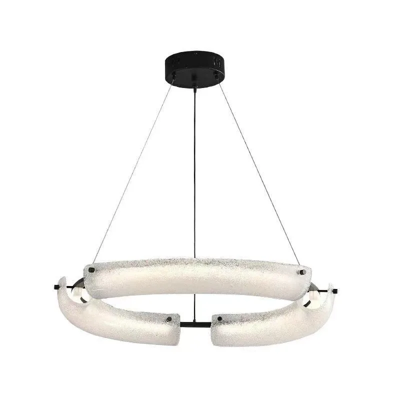 Italian minimalist all-copper living room lamps, modern minimalist Nordic designer high-end restaurant bar office chandelier