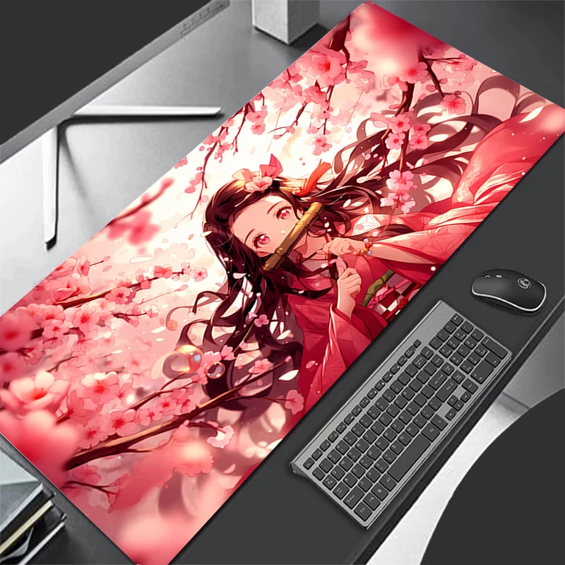 Mousepad Computer Gaming Accessories Keyboard Pad Office PC Rubber HD Mouse Pad Decoracion Desk D-demon Slayer Nezuko Mouse Mat