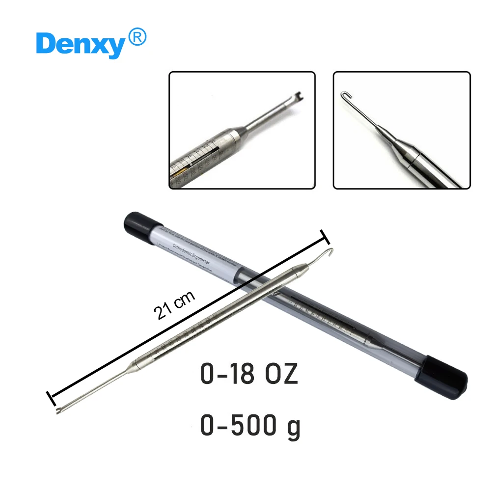 DENXY Dental-Dynamometer, Spannungsmesser für Kieferorthopädie, Ergometer, Kraftmessgerät zur Messung der Kraft von elastischen Ringen oder Bögen. – Detail 3