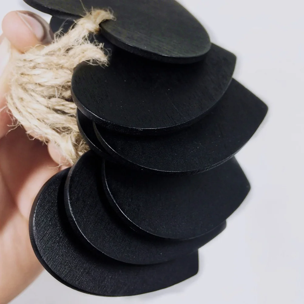 

20pcs Heart-Shaped Wooden Tags Natural Unfinished Hanging Decorative Tags For Wedding Christmas Craft Diy Chalkboard Pendant