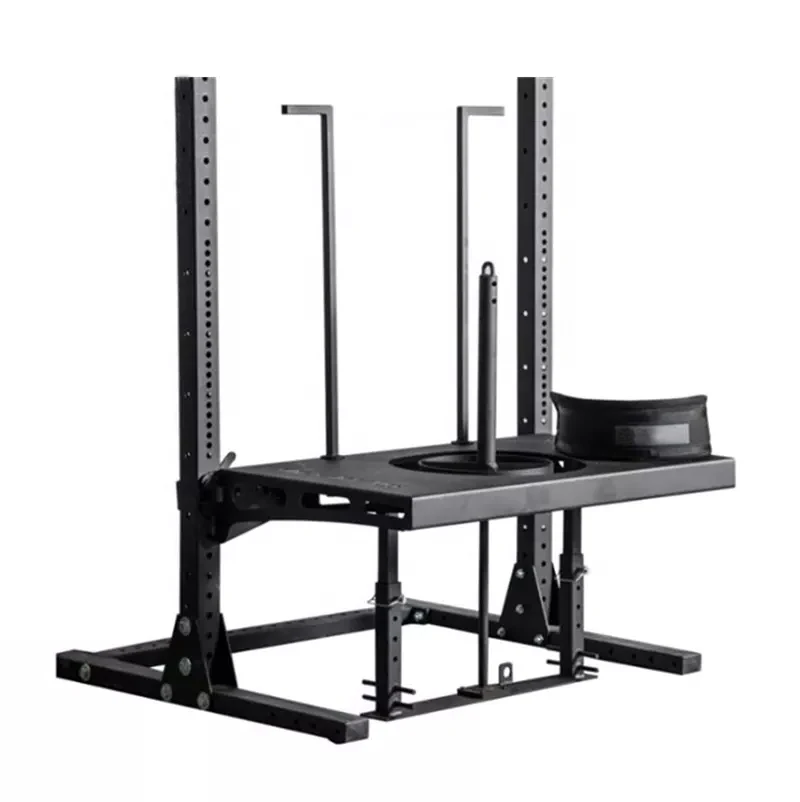 

Customized New Design Safe Hip Belt Squat Rack Plate Loaded Strength Machine Gym Fitness Equipment