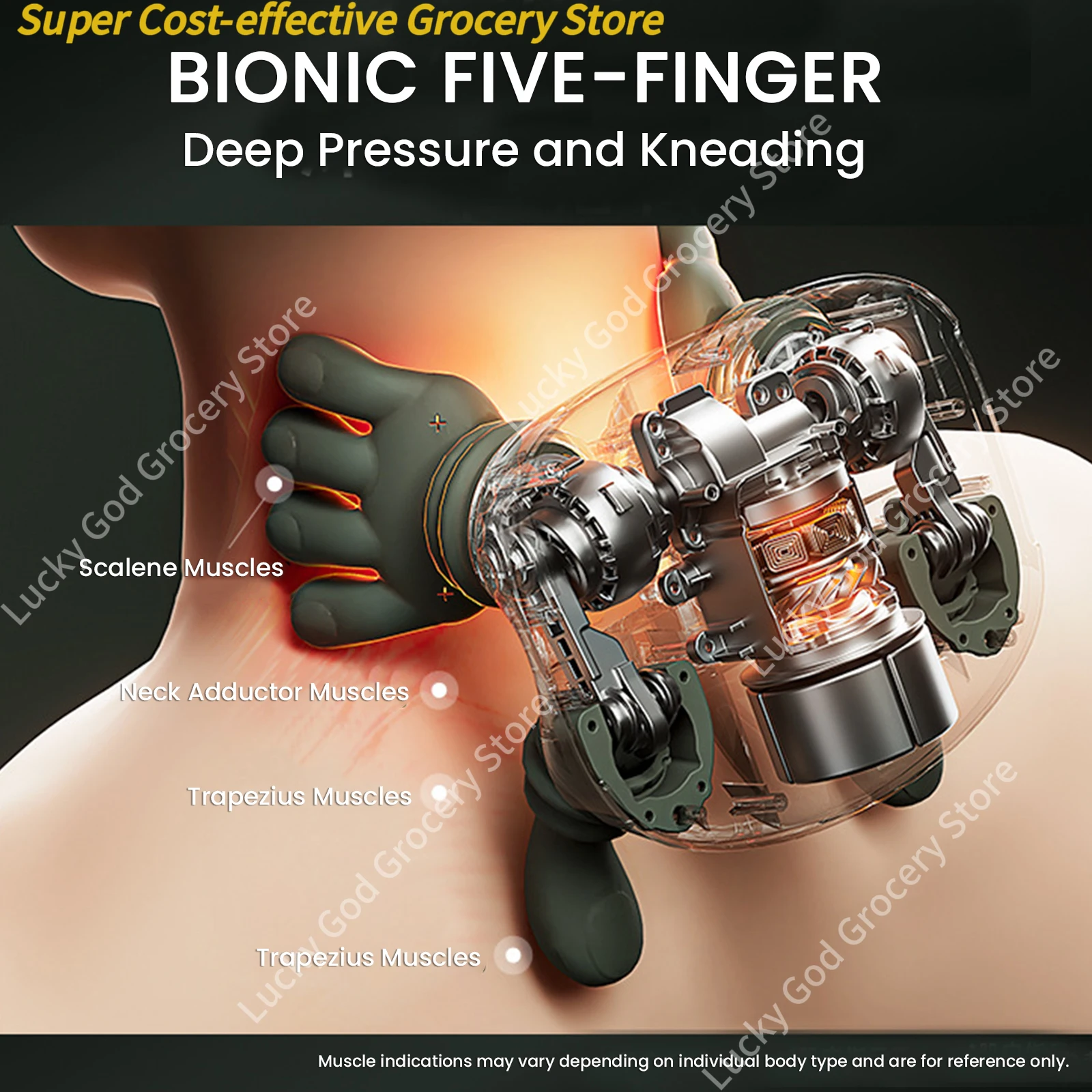 جديد الرقبة الكتف مدلك 3-Level آلة تدليك عنق الرحم الأنسجة العميقة الظهر بيونيك اللاسلكية التعب الإغاثة الاسترخاء العضلات