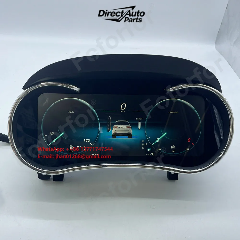 Foforfor LCD Instrument Odometer Virtual Cockpit Dashboard Digital Cluster for ML/G/GLE/GLS 2012-2019with CarPlay