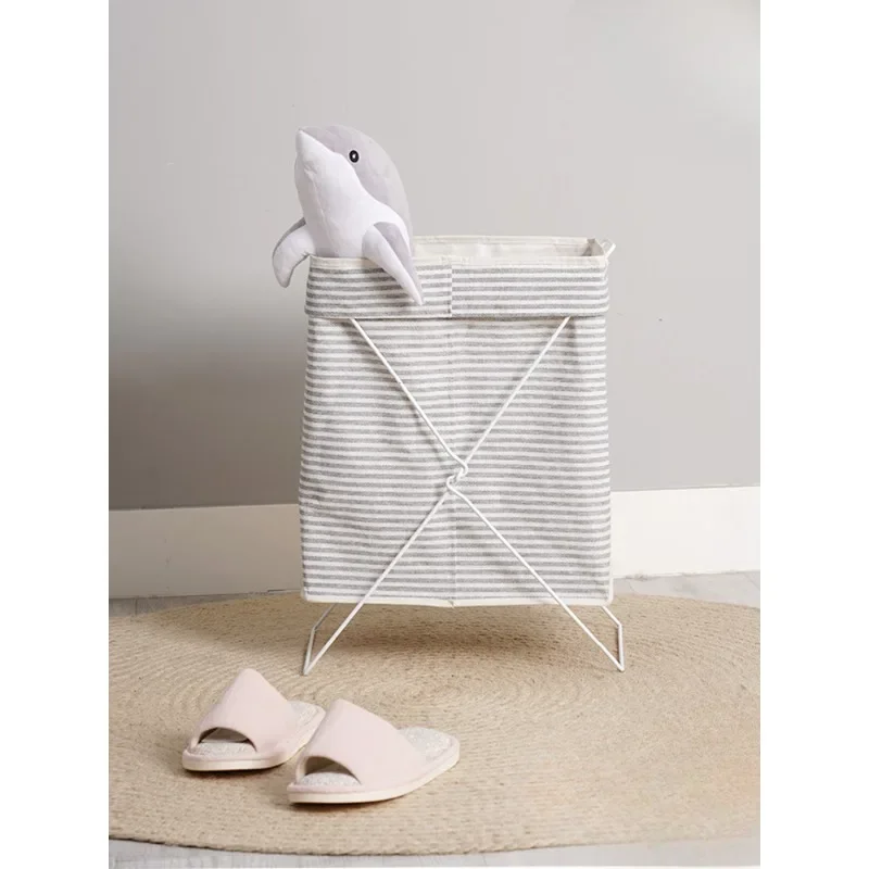 Dirty Cloth Basket Dirty Cloth Storage Basket Household Folding Instagram Fabric Large Capacity Waterproof Storage Basket