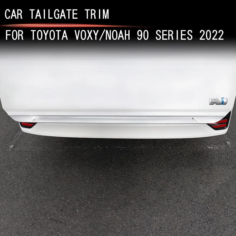

Для Toyota voxy noah 90 Series 2022 2023 2024, задний бампер из нержавеющей стали, дверь, задняя полоса, накладка, аксессуары для стайлинга