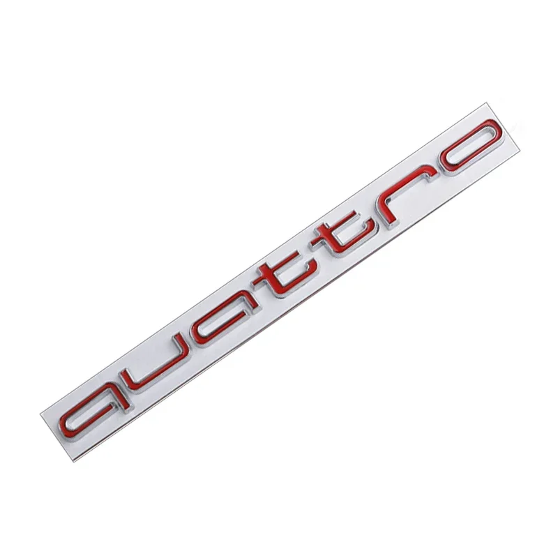 Car Trunk Badge Sticker for Audi Quattro Emblem S5 B8 S4 B6 A3 A5 A6 A4 A2 B4 B5 B2 B7 Q5 Q3 Q2 S3 S6 RS4 RS5 Rear Body Decal