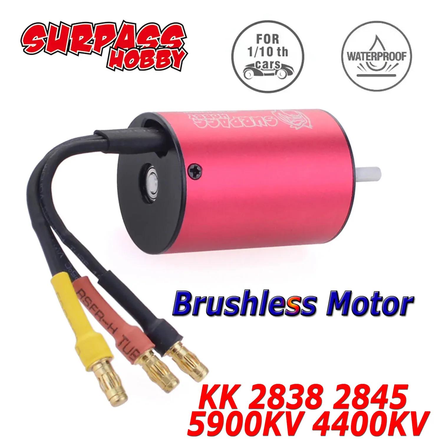 

SurpassHobby 2838 2845 5900KV 4400KV KK Waterproof Brushless Motor for Wtloys Remo 1/12 1/14 1/16 1/18 RC Car Boat Accessories