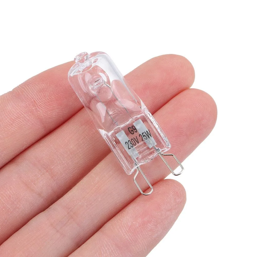 10pcs G9 Halogen Light Bulbs 220V Energy Saving Filament Lamp 25W/40W/60W High Temperature Resistant Replace LED Bulb