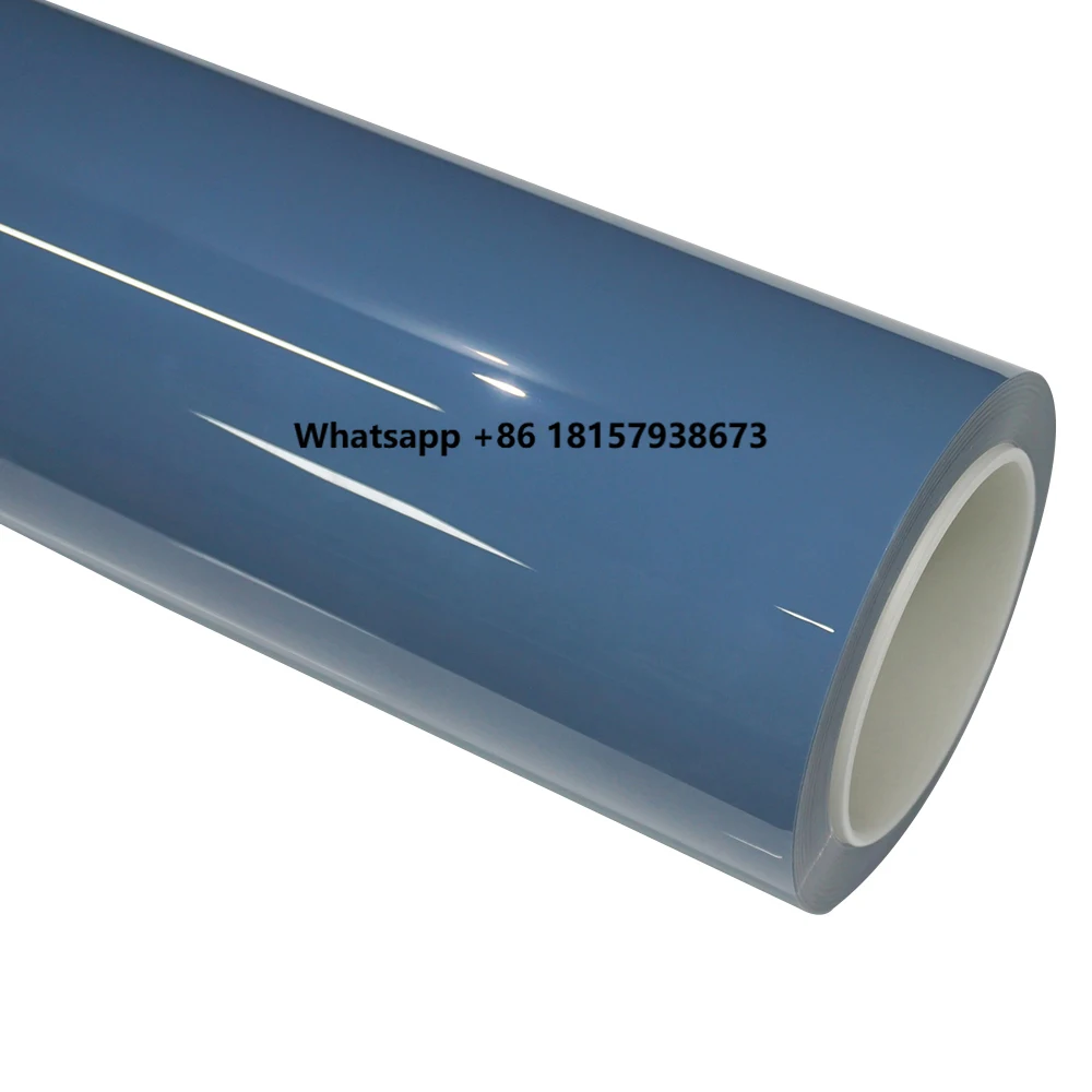 

WRAPMASTER 1.52*15m Porcelain Blue TPU Self-Healing High Gloss Anti Yellowing PPF Car Paint Protection Film Color-Changing Body
