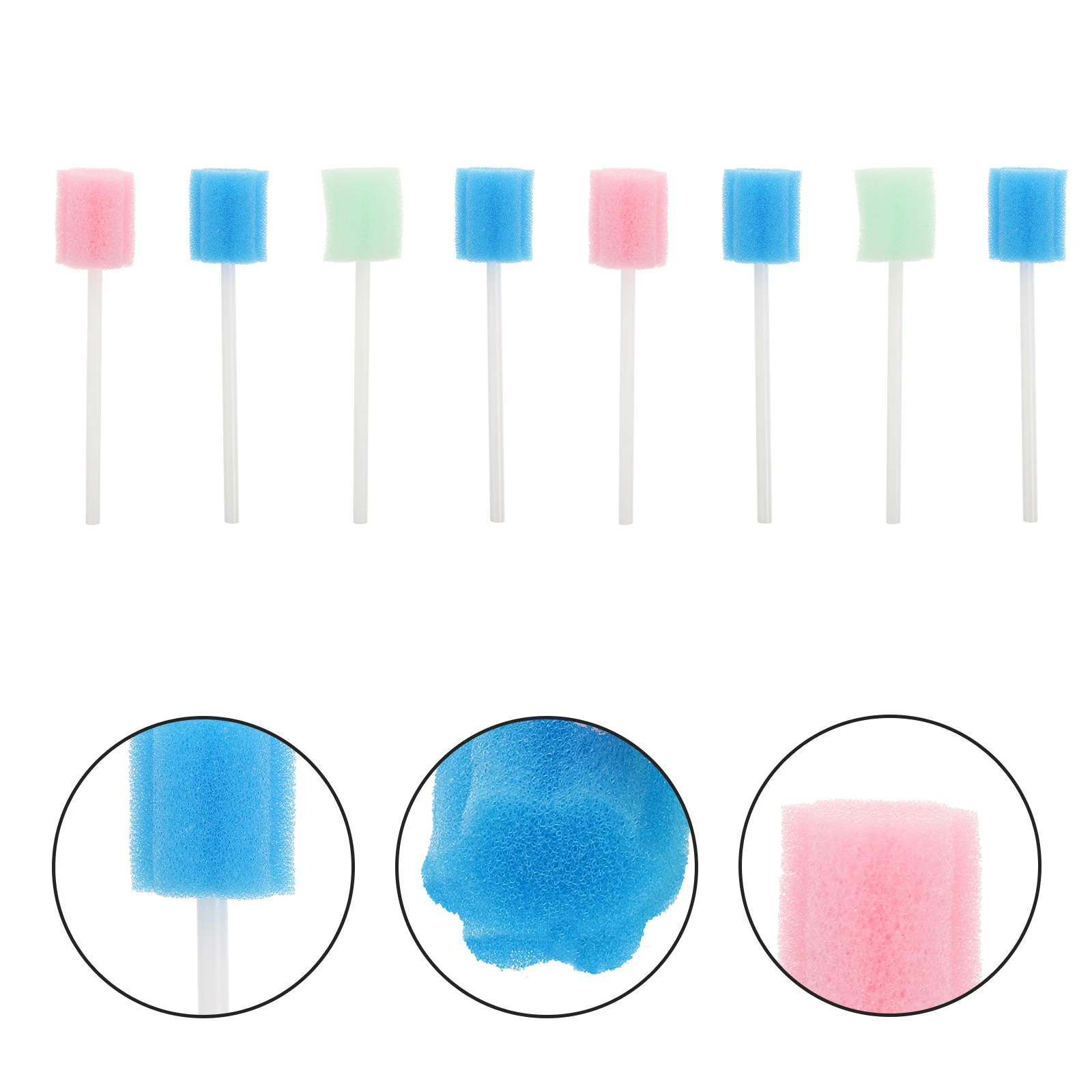 150/300Pcs Disposable Oral Care Sponge Swab Tooth Cleaning Mouth Swabs With Stick Sponge Head Cleaning Cleaner Swab Durable