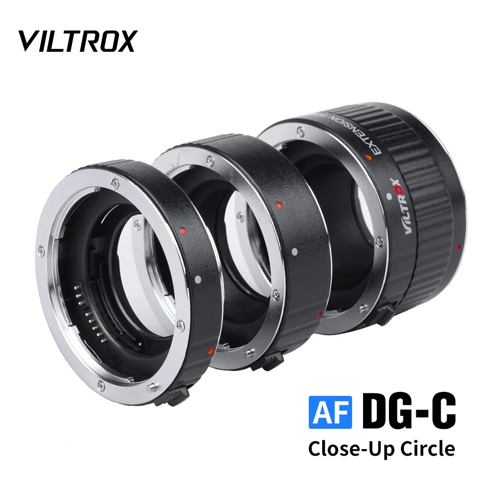 Viltrox DG-C Macro Lens Adapter 12mm 20mm 36mm Metal Mount Auto Focus AF Extension Tube for 750D 700D 60D 5D II IV 7D II 80D