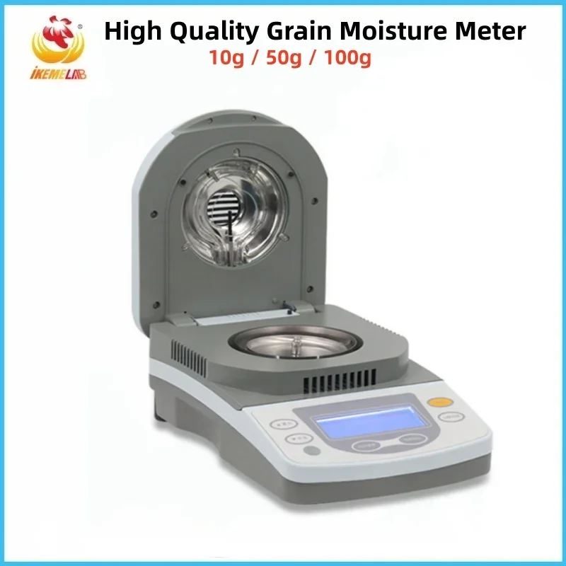 WEIAI High Quality Grain Moisture Meter 10g 50g 100g Laboratory Food Halogen Moisture Analyzer Laboratory Grain Moisture Meters