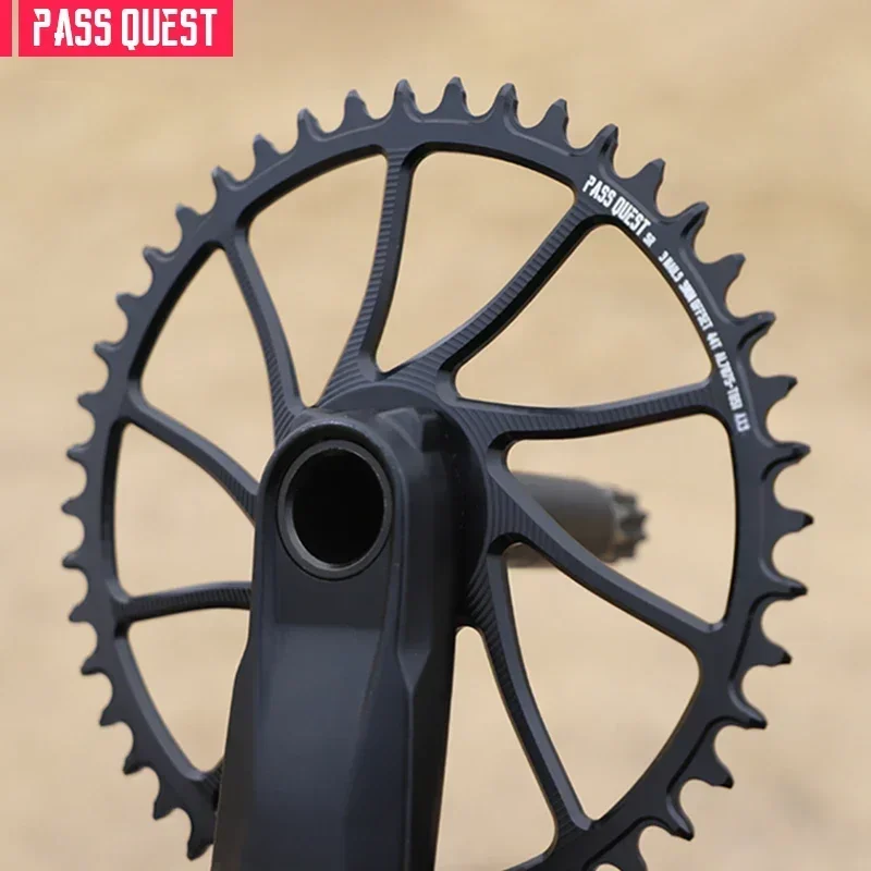 PASS QUEST -for DUB ( 3mm offset) black silver AXS GRAVEL/ROAD Narrow Wide Chainring 40-54T for MTB